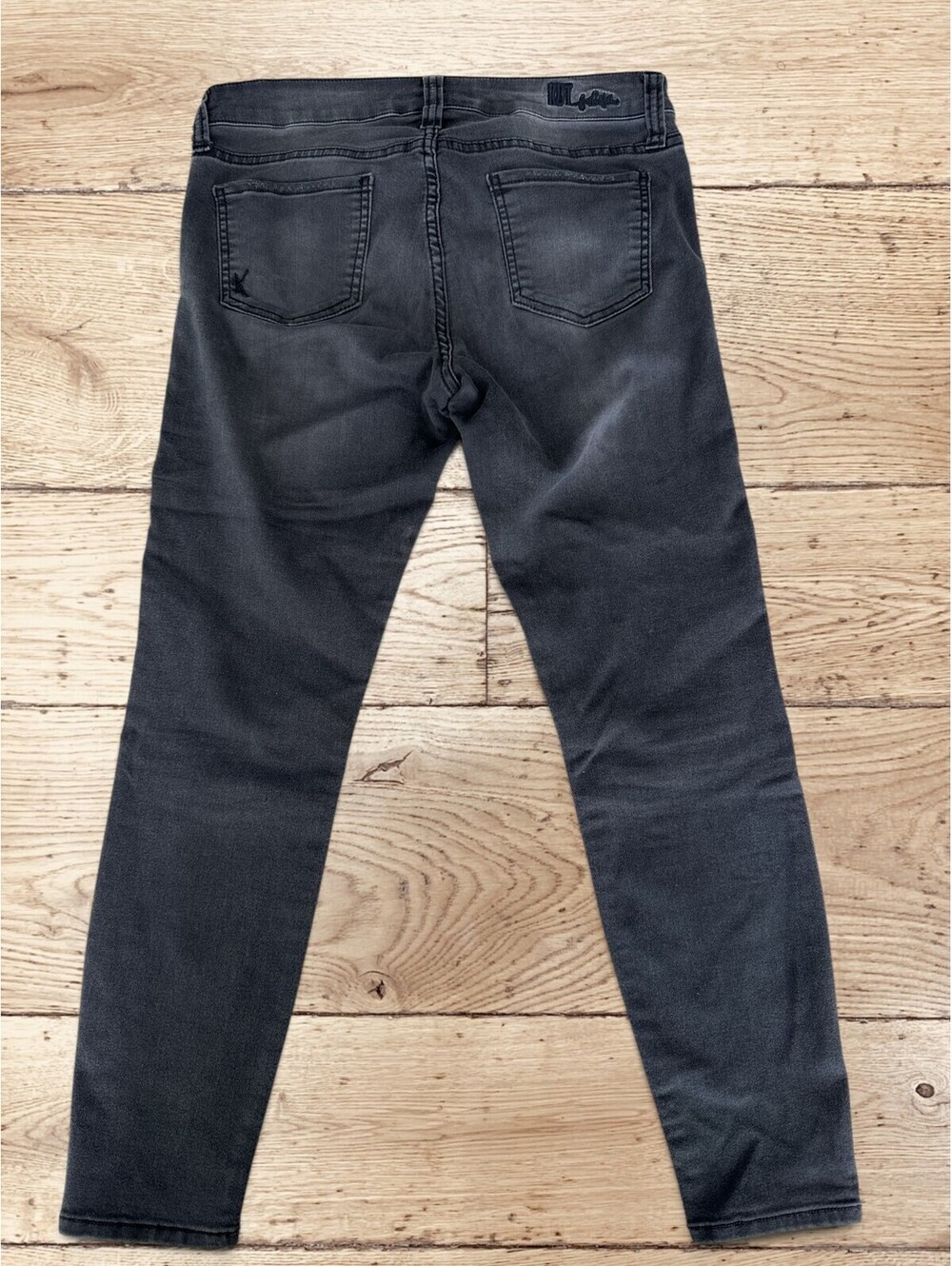 KUT from the Kloth Womens Size 8 Black Gray Faded Skinny Stretch Jeans - Picture 3 of 7
